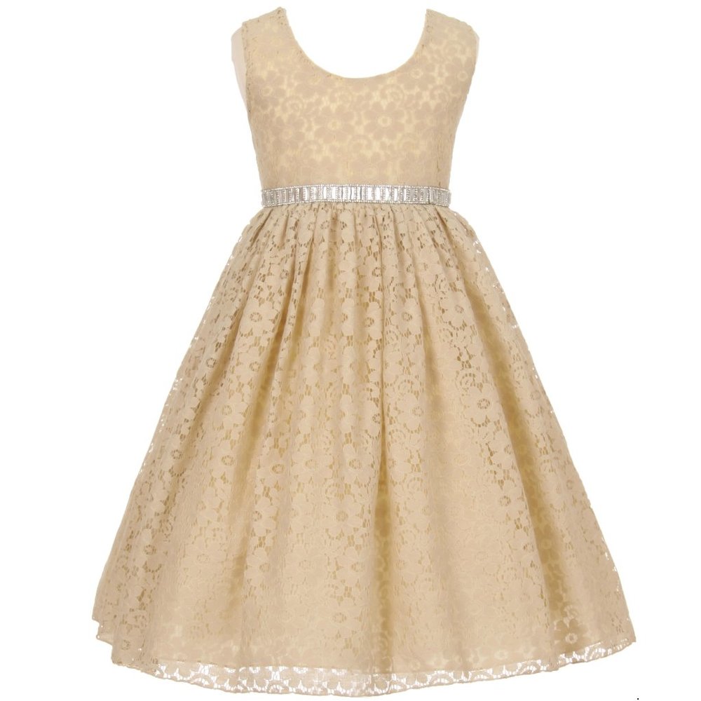 Flower Girl Dress Sale Little Girls Junior Girls Toddler Sleeveless Floral Lace